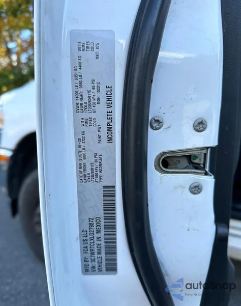 2020 Ram 3500 from USA, damaged, VIN 3C7WRTCLXLG279872